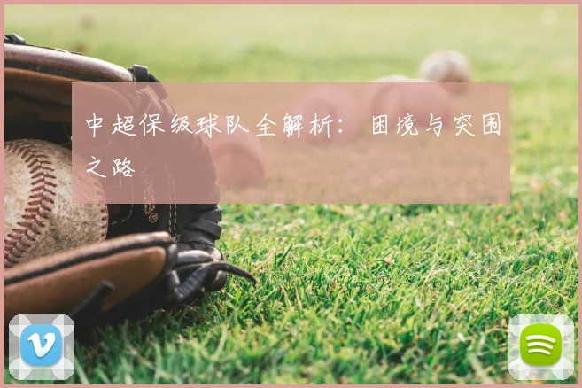 中超保级球队全解析：困境与突围之路